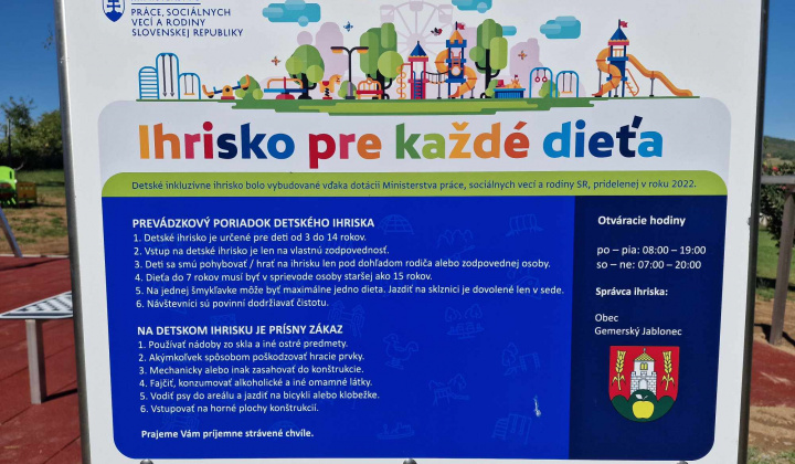 Ihrisko pre každé dieťa 2024